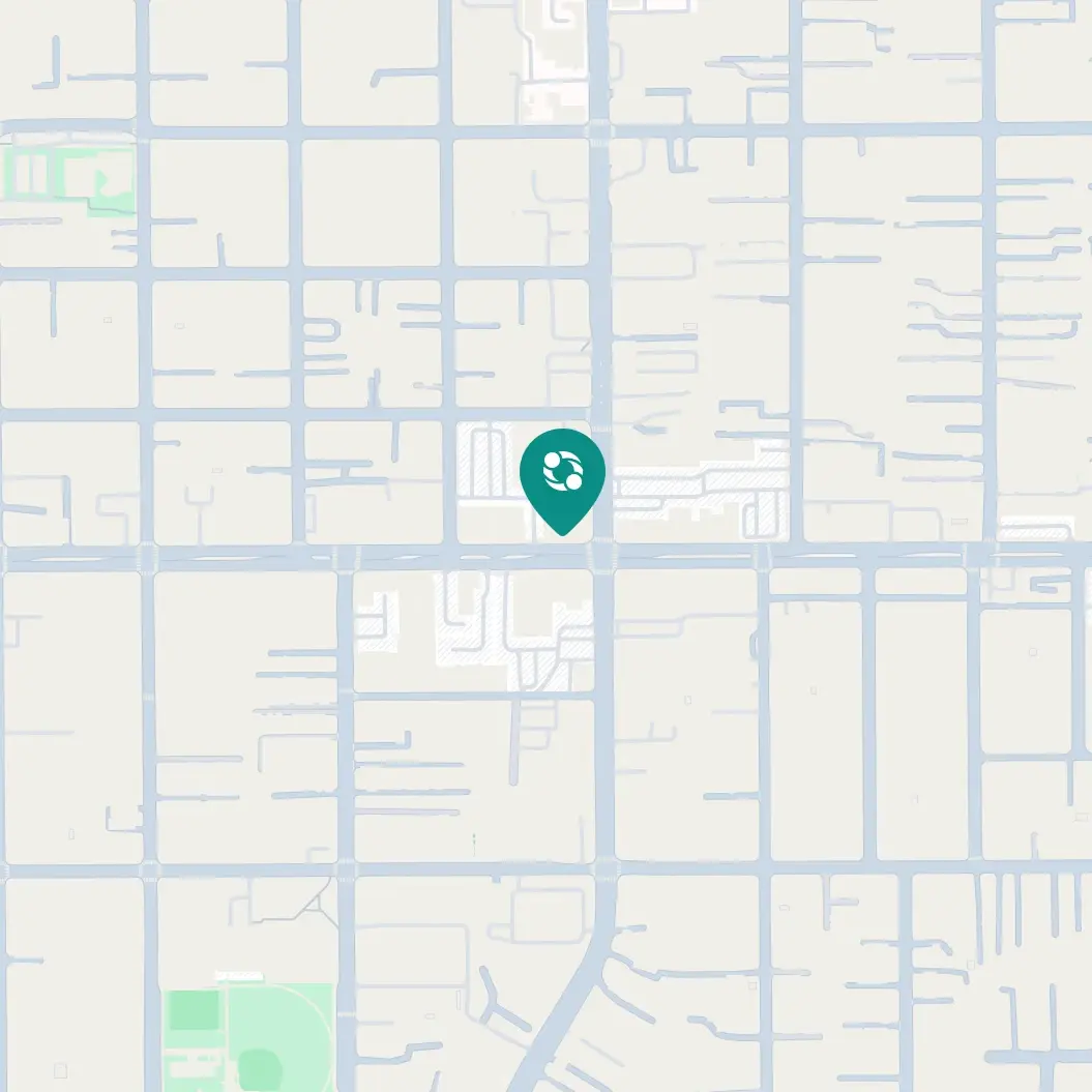 显示 Clever Care 蒙特利公园 (Monterey Park) 社区中心地点的地图