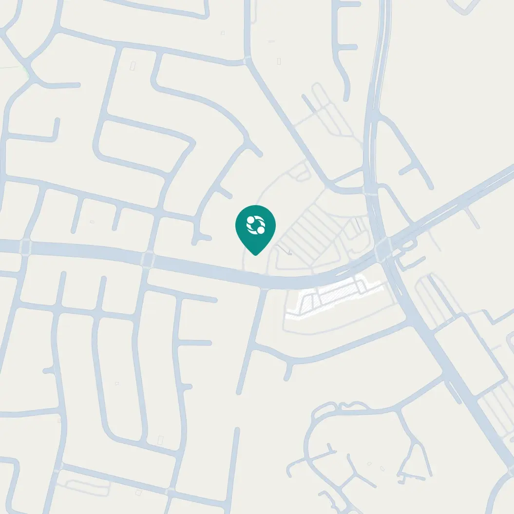 显示 Clever Care 罗兰岗 (Rowland Heights) 社区中心地点的地图